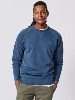 Aubin Garsdale Cotton Slub Sweatshirt, Washed Blue