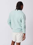 Aubin Vestry Crew Neck Cotton Sweatshirt, Mint