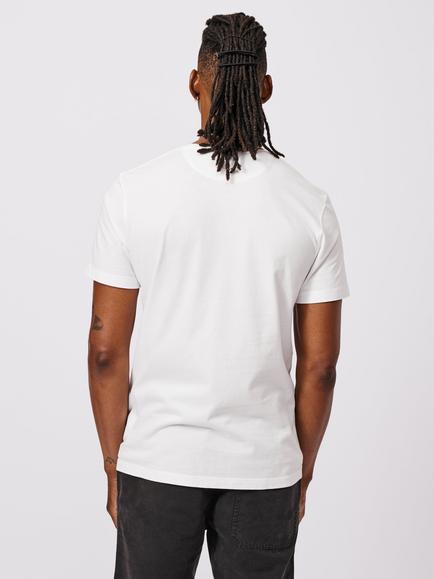 Aubin Regular Fit Short Sleeve Logo Cotton T-Shirt - view 2, White
