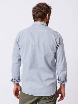 Aubin Rigsby Washed Cotton Shirt - view 2, Vintage Blue