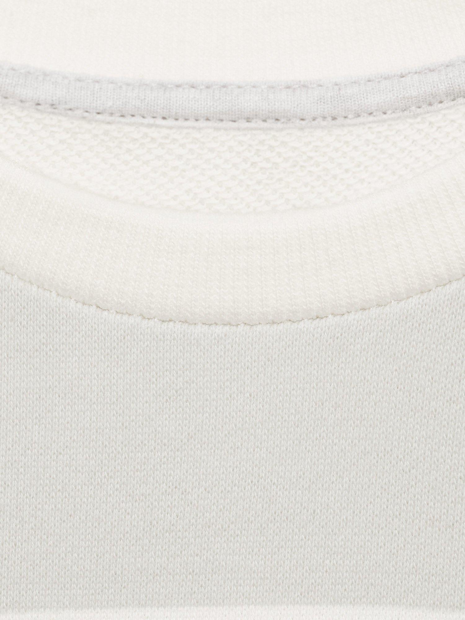 Product image 4 of 4, which shows Mango Kids' Kodak Stripe Sweatshirt, Pastel Blue/Multi, 11-12 years