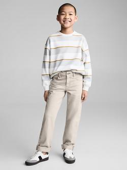 Mango Kids' Regular Fit Jeans, Grey - view 2, Grey