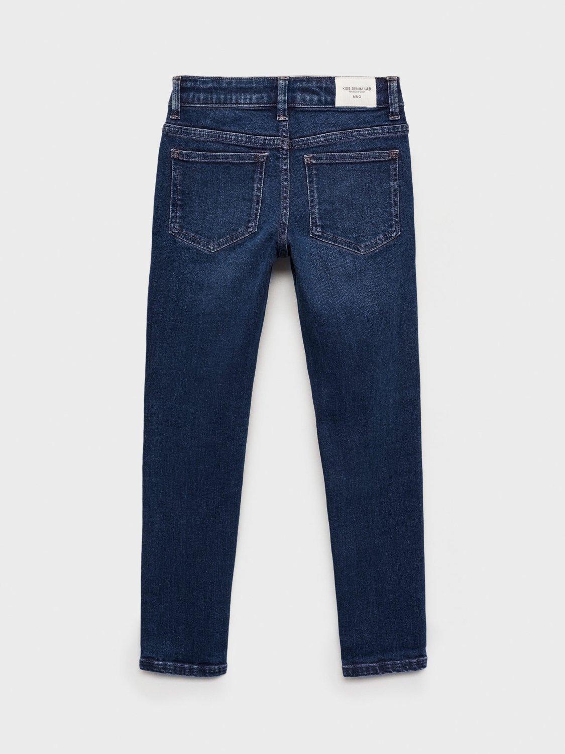 Product image 2 of 4, which shows Mango Kids' Skinny Jeans, Navy, 6 years
