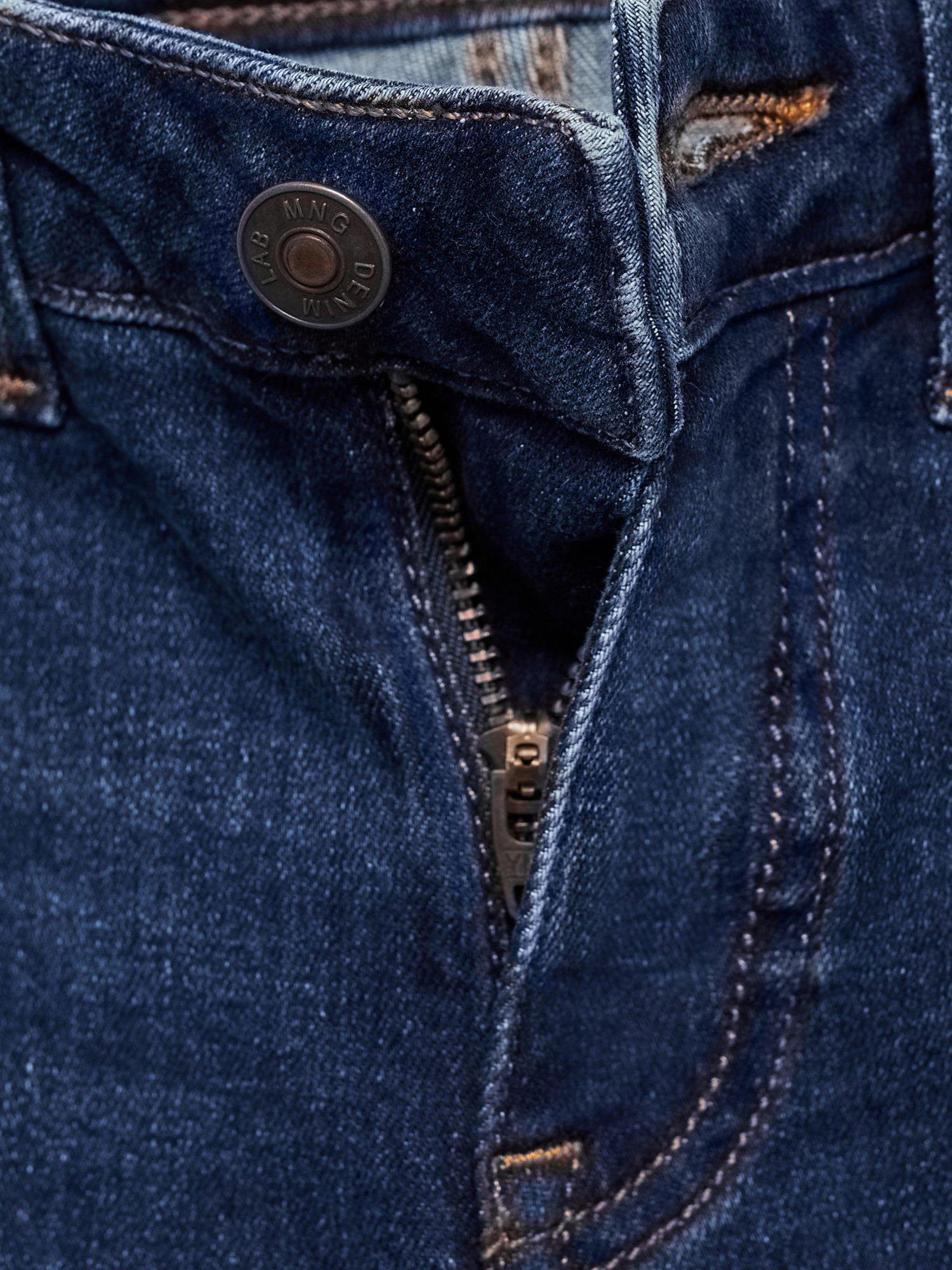 Product image 4 of 4, which shows Mango Kids' Skinny Jeans, Navy, 6 years