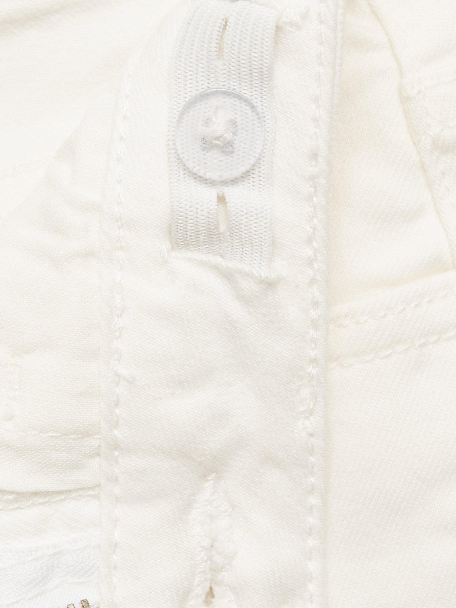 Product image 3 of 4, which shows Mango Kids' Slim Fit Jeans, White, 7 years