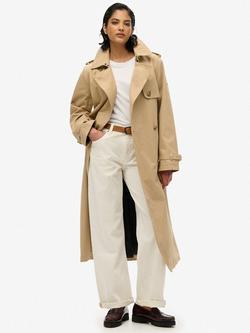 Superdry Classic Trench Jacket, Shaker Beige, Shaker Beige