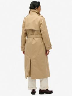 Superdry Classic Trench Jacket, Shaker Beige - view 2, Shaker Beige