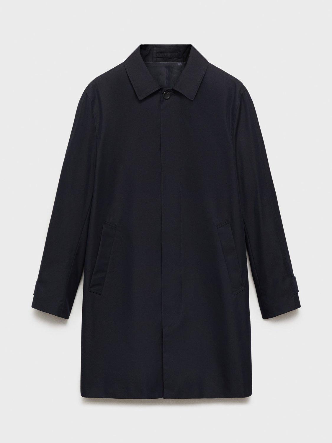 Product image 3 of 8, which shows Mango Chayton Parka Coat, Navy, L