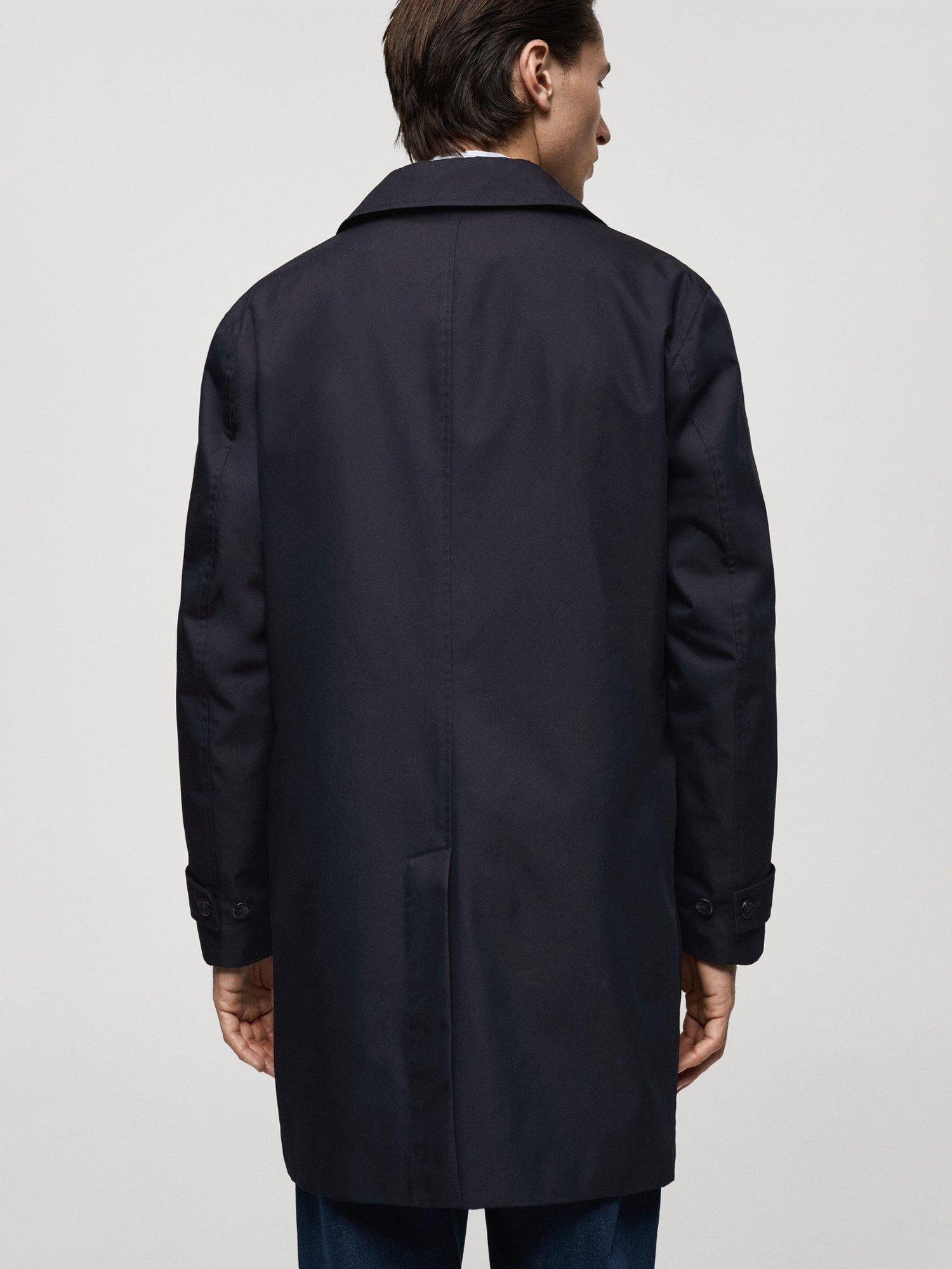 Product image 4 of 8, which shows Mango Chayton Parka Coat, Navy, L