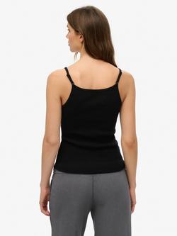 Superdry Athletic Essentials Scoop Neck Vest Top - view 2, Black