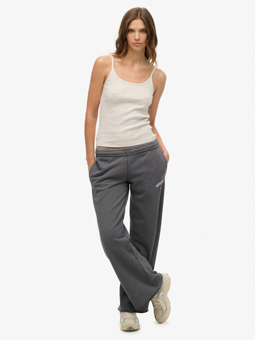 Product image 3 of 4, which shows Superdry Athletic Essentials Scoop Neck Vest Top, Iced Grey Marl, 8
