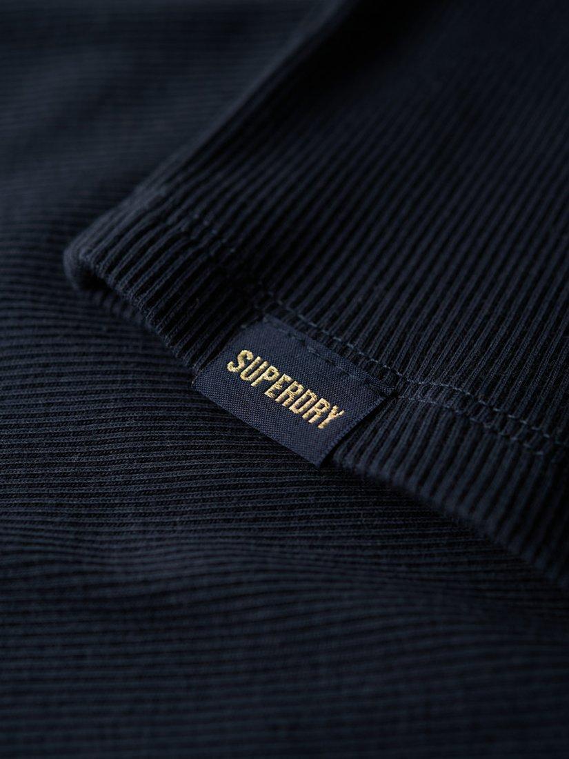 Product image 4 of 6, which shows Superdry Vintage Lace Trim Vest, Eclipse Navy, 8