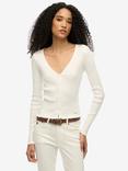 Superdry Essential Button Through Long Sleeve Top