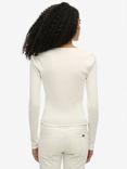 Superdry Essential Button Through Long Sleeve Top