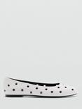 Mango Lets Eyelet Ballerina Pumps
