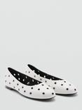 Mango Lets Eyelet Ballerina Pumps