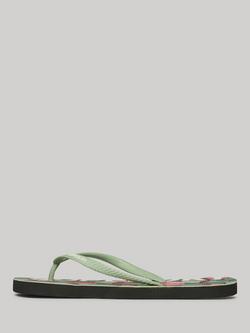 Superdry Logo Flip Flops - view 2, Pale Green
