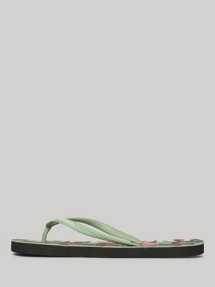Superdry Logo Flip Flops - view 2, Pale Green