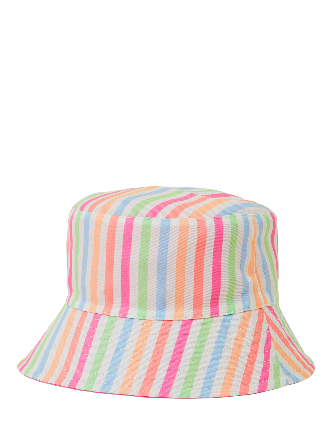 Angels by Accessorize Kids' Cotton Striped Bucket Hat, Multi