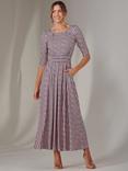 Jolie Moi Enya Geometric Jersey Dress, Pink