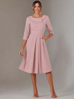 Jolie Moi Sloan Collar Dress, Dusty Pink, Dusty Pink