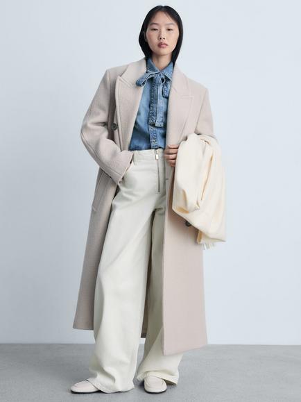 Mango Lana Denim Shirt, Blue - view 2, Blue