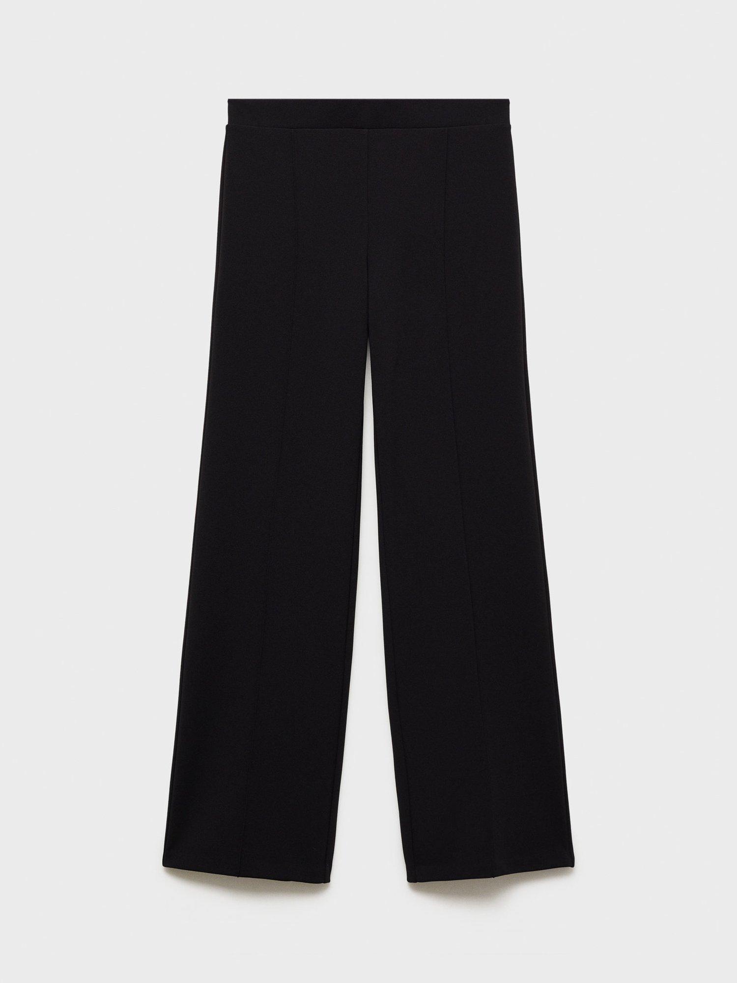 Product image 3 of 9, which shows Mango Avaya Straight Leg Trousers, Black, S