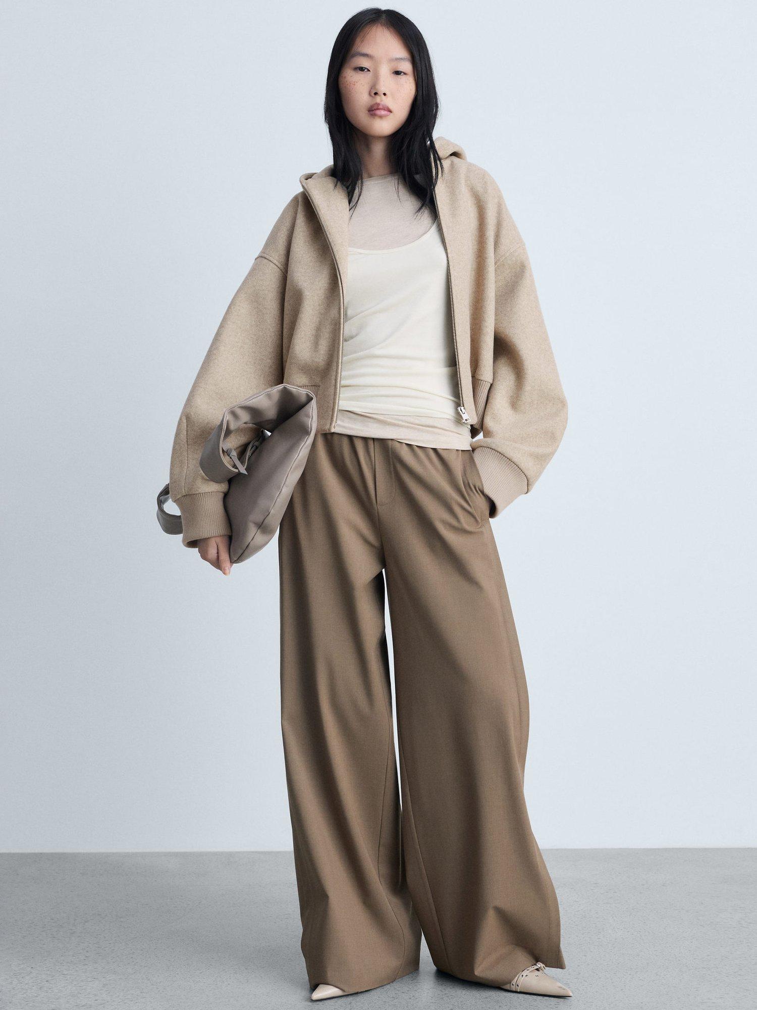 Product image 2 of 8, which shows Mango Hansy Cropped Jacket, Beige, XL
