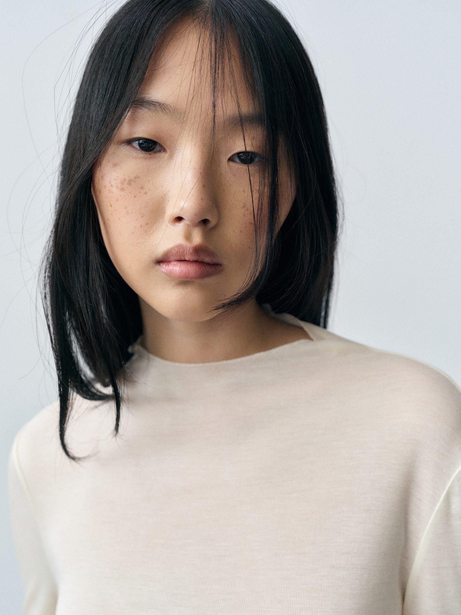 Product image 6 of 8, which shows Mango Lisa High Neck Top, Cream, L