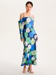 OMNES Munique Floral Satin Dress, Multi