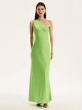 OMNES Uma Asymmetric Satin Dress