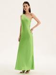 OMNES Uma Asymmetric Satin Dress