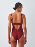 John Lewis Alina Lace Body, Burgundy