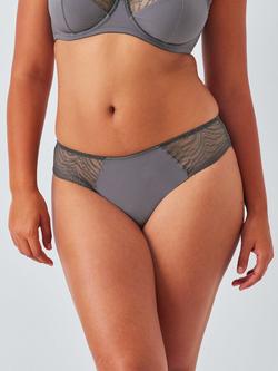John Lewis Eloise Lace Bikini Knickers, Graphite