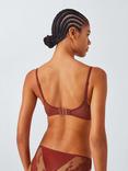 John Lewis Olivia Lace Plunge Bra, Spiced Apple