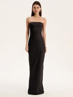 OMNES Amdra Strapless Maxi Dress, Black