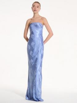 OMNES Amdra Flora Jacquard Maxi Dress, Blue