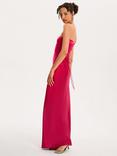 OMNES Amdra Satin Maxi Dress, Magenta
