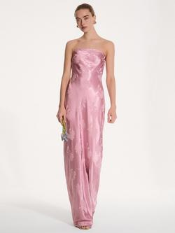 OMNES Amdra Flora Jacquard Maxi Dress, Pink