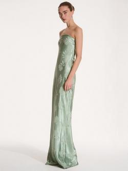 OMNES Amdra Flora Jacquard Maxi Dress - view 2, Sage
