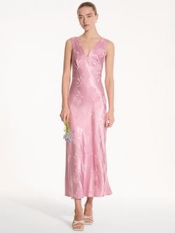OMNES Iris Floral Jacquard Maxi Dress, Pink