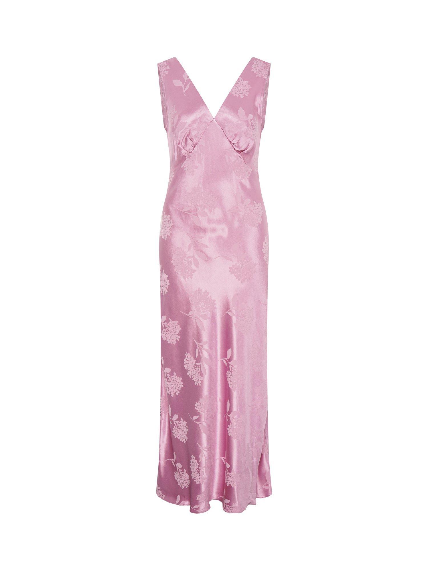 Product image 5 of 5, which shows OMNES Iris Floral Jacquard Maxi Dress, Pink, 6