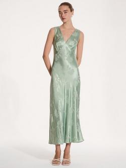 OMNES Iris Floral Jacquard Maxi Dress, Green, Green