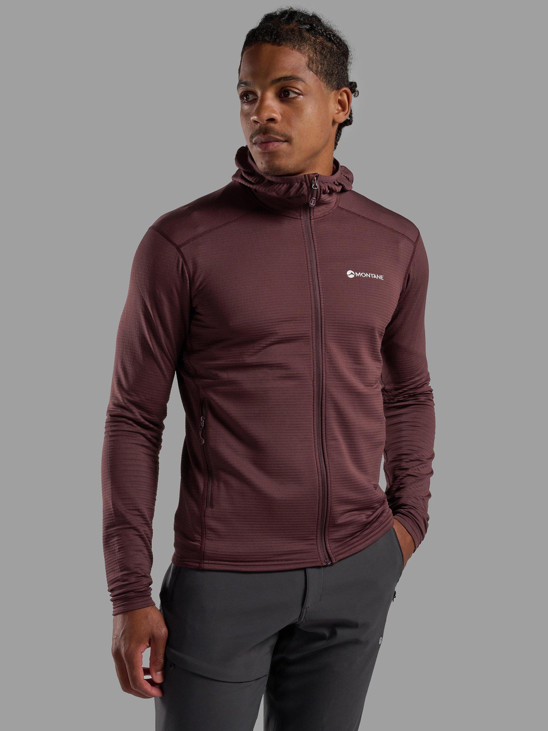 Product image 1 of 6, which shows Montane Men's Protium Lite Hoodie, Dark Garnet, S