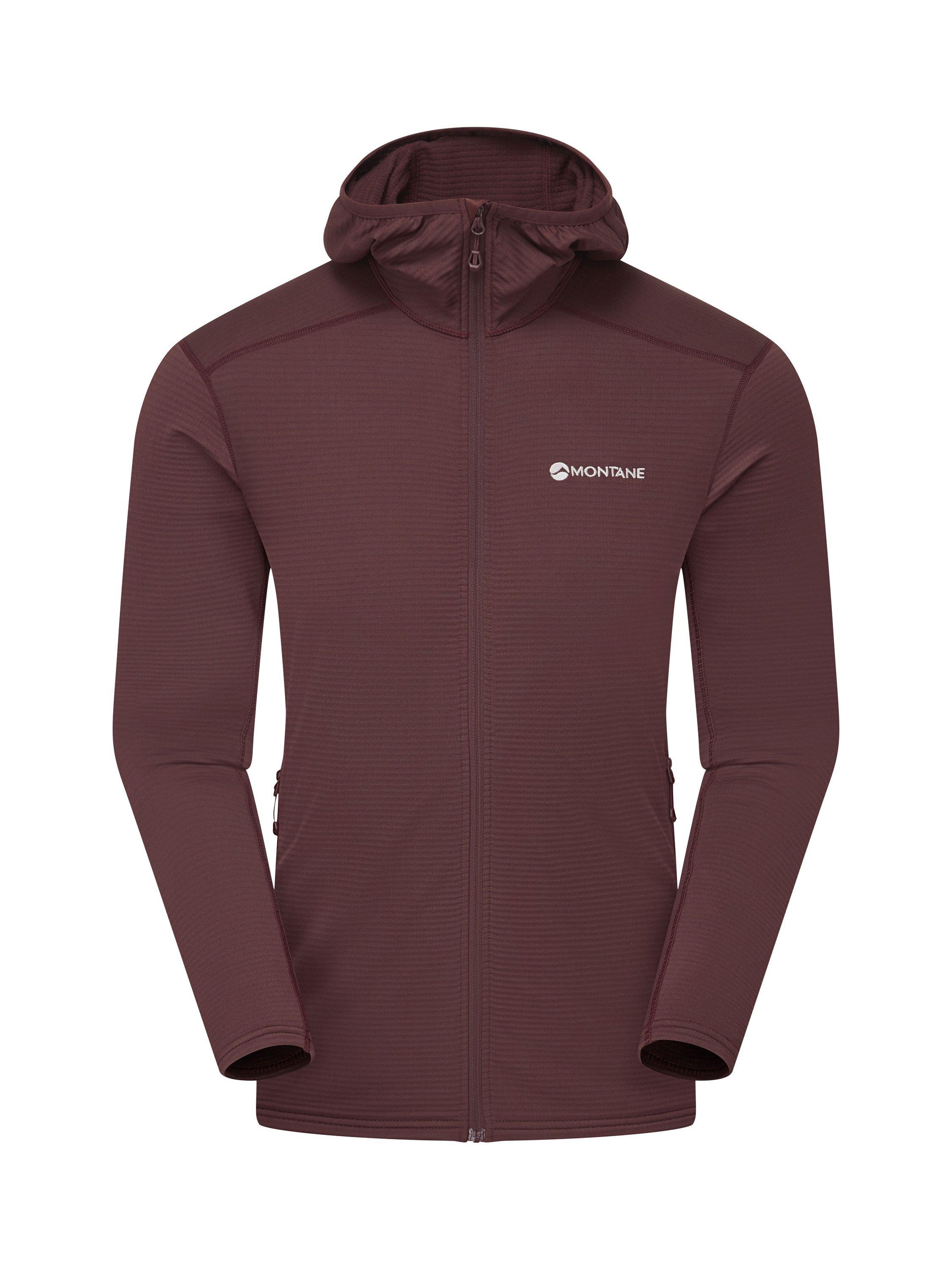 Product image 3 of 6, which shows Montane Men's Protium Lite Hoodie, Dark Garnet, S