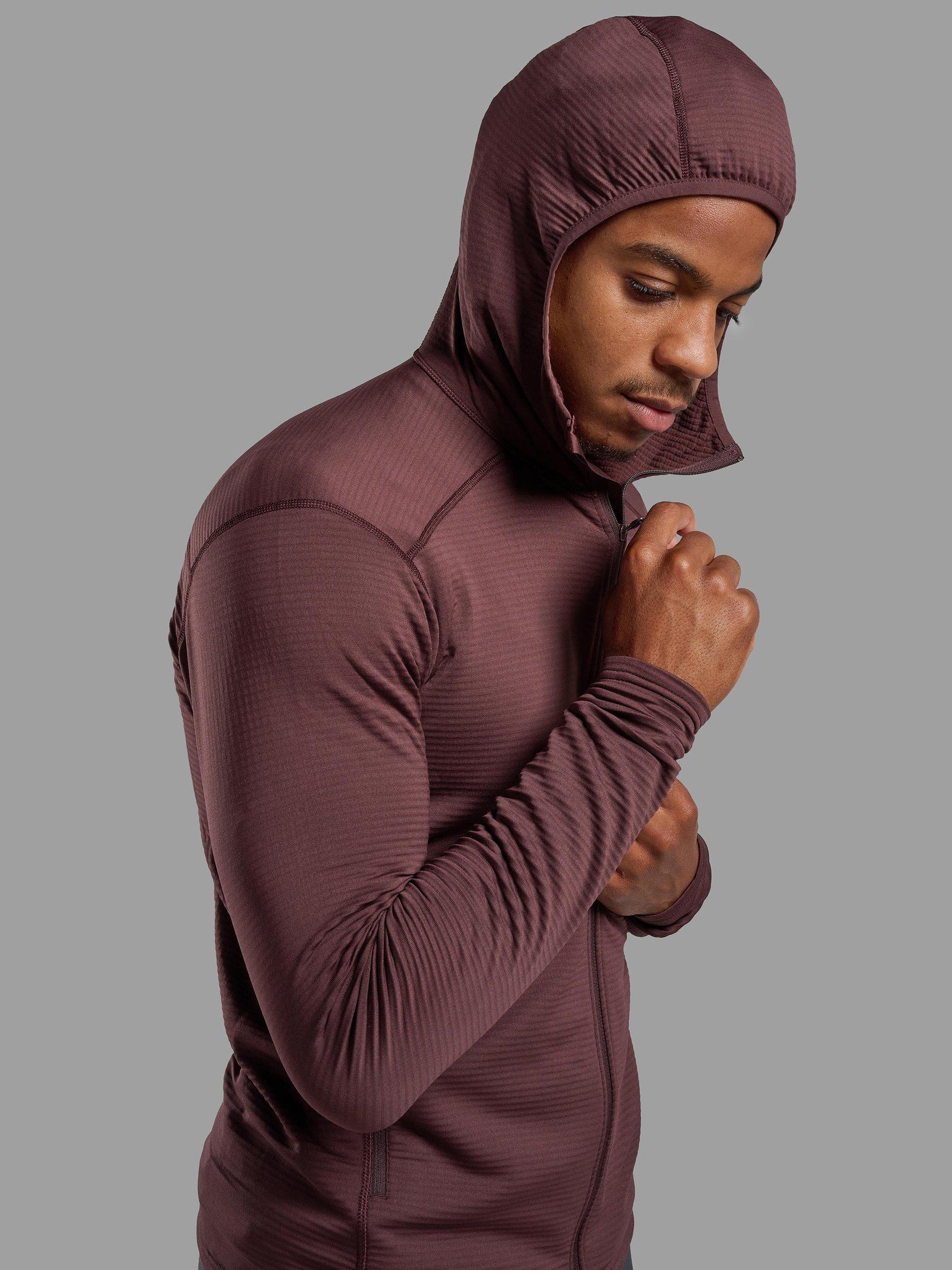 Product image 4 of 6, which shows Montane Men's Protium Lite Hoodie, Dark Garnet, S