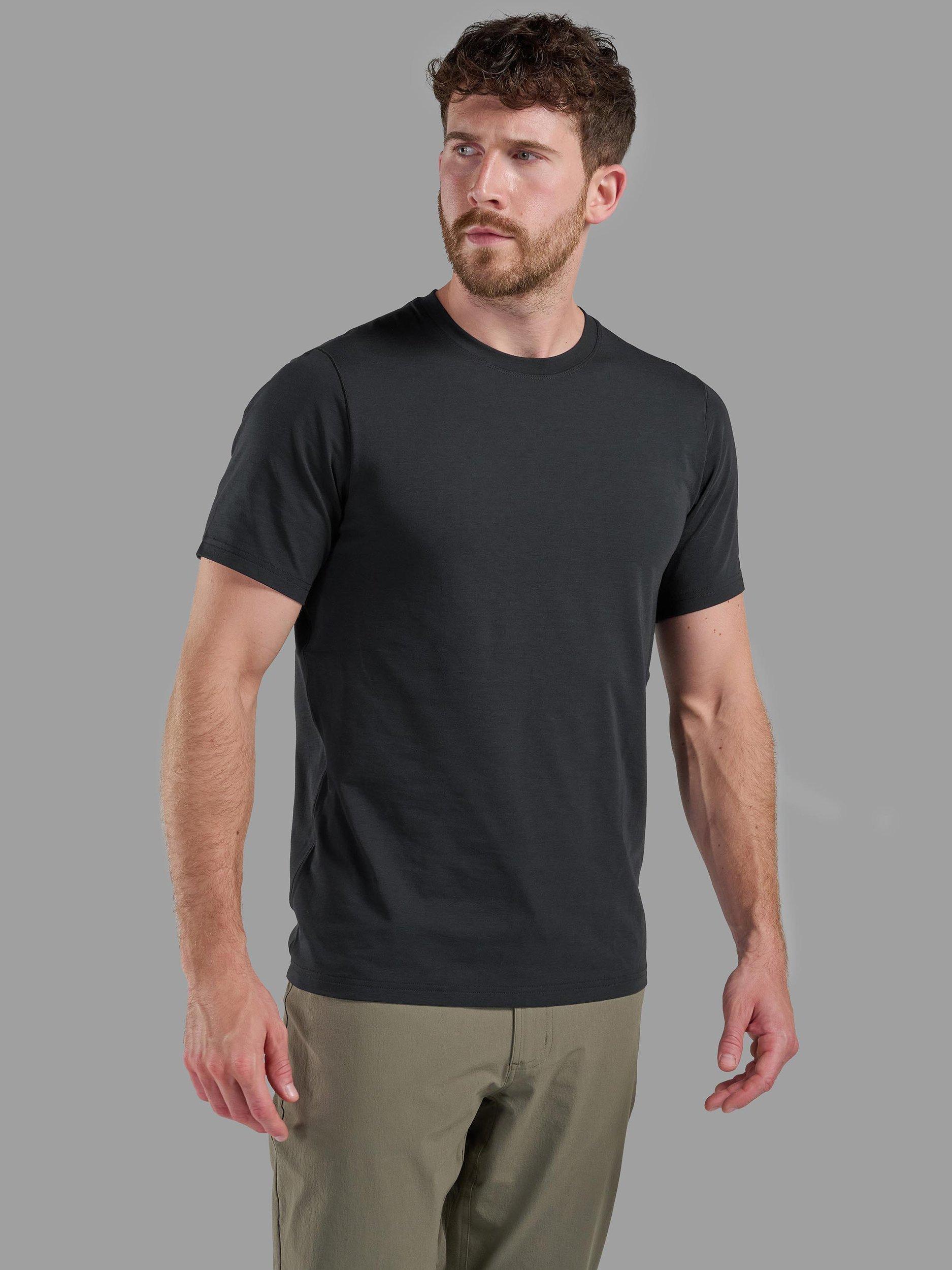 Product image 1 of 5, which shows Montane Men's Alhena T-Shirt, Black, S