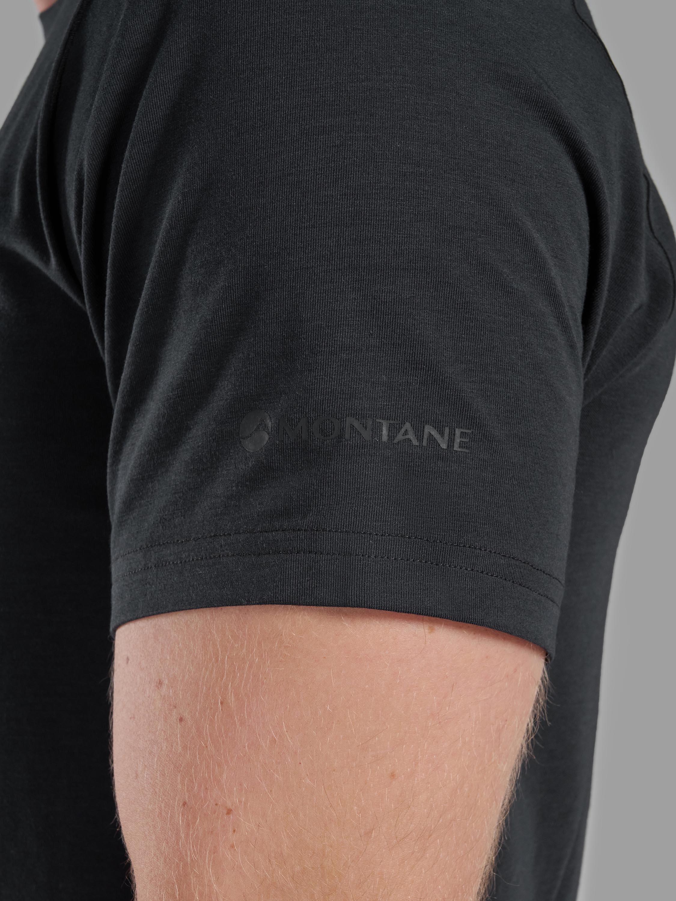 Product image 4 of 5, which shows Montane Men's Alhena T-Shirt, Black, S