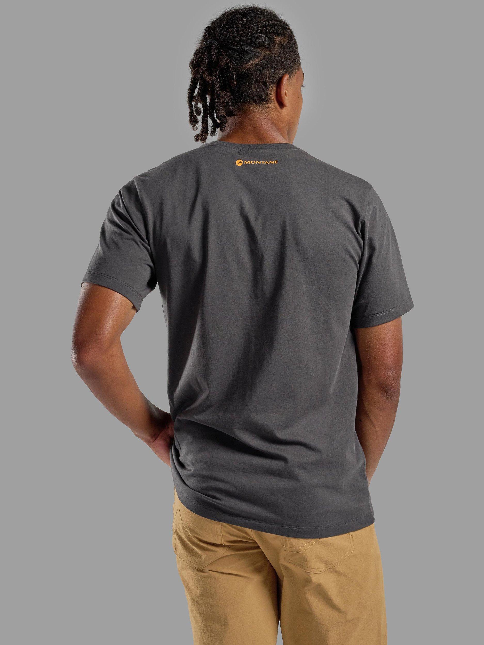 Product image 2 of 4, which shows Montane Men's Mountain T-Shirt, Midnight Grey, XS