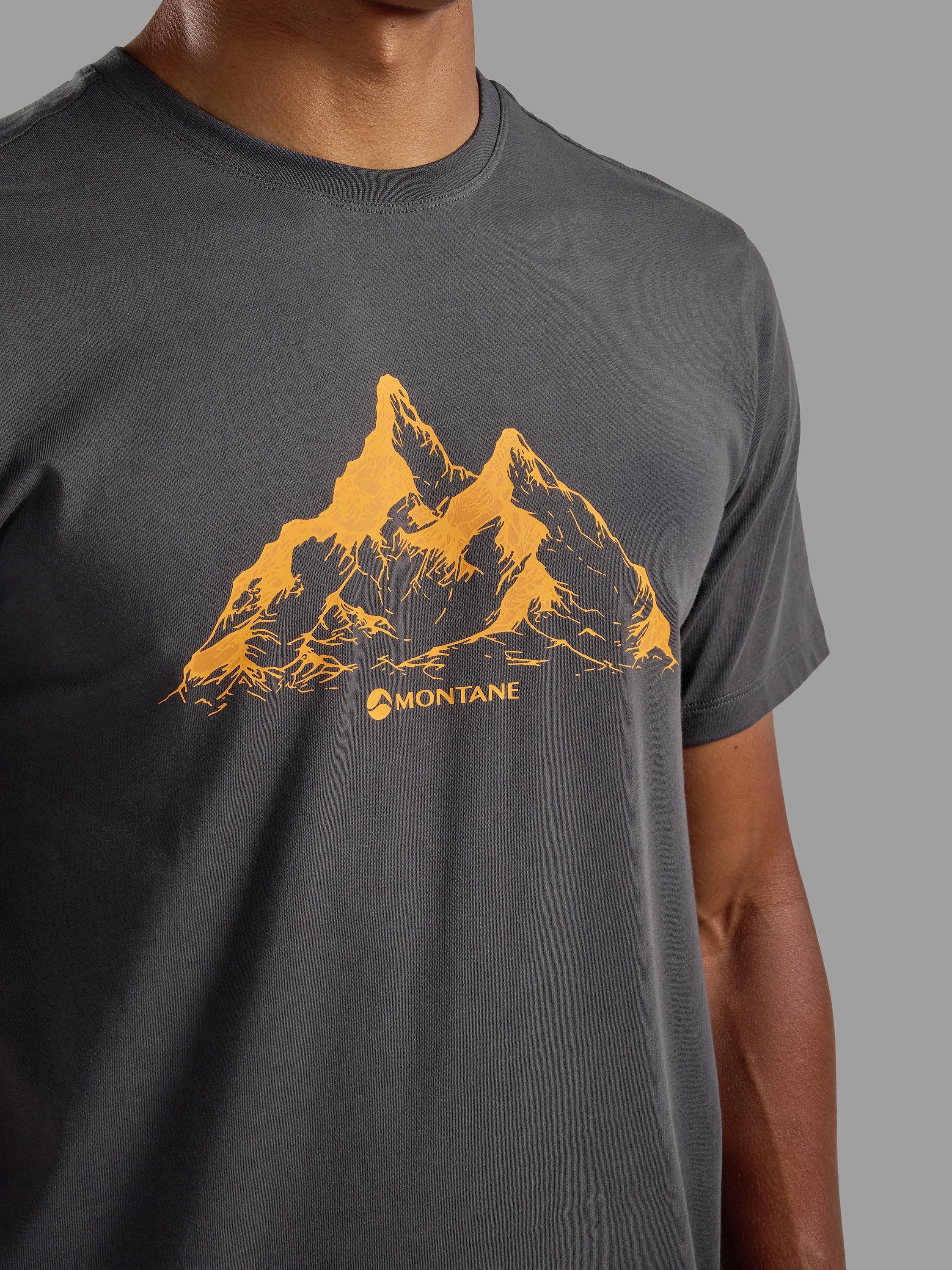 Product image 4 of 4, which shows Montane Men's Mountain T-Shirt, Midnight Grey, XS